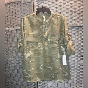 NWT Live 4 Truth Olive Camouflage Top